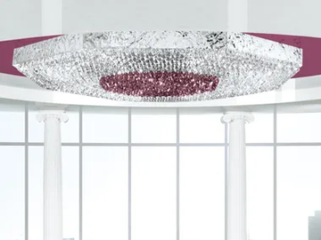 MAGMA 454 - Ceiling lamp with crystals by Patrizia Volpato - view 2
